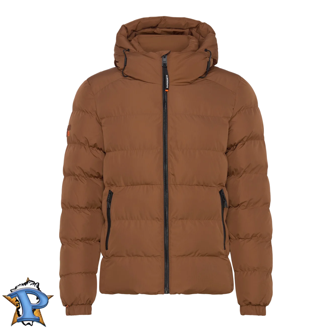 Hooded Sports Puffer Jacket (M)