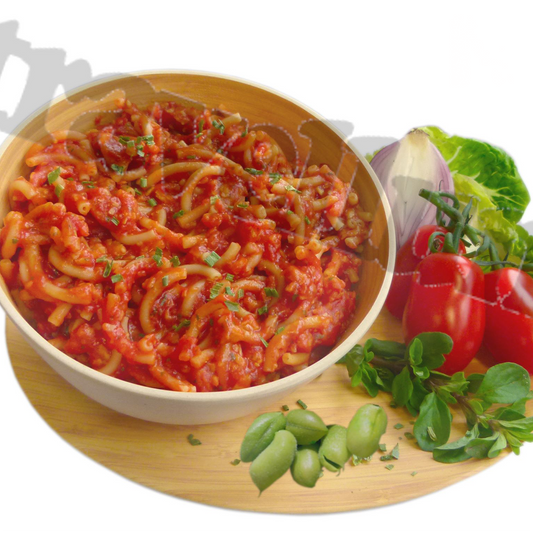 Veggie-Bolognese with Pasta-vegeta