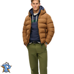 Hooded Sports Puffer Jacket (M)