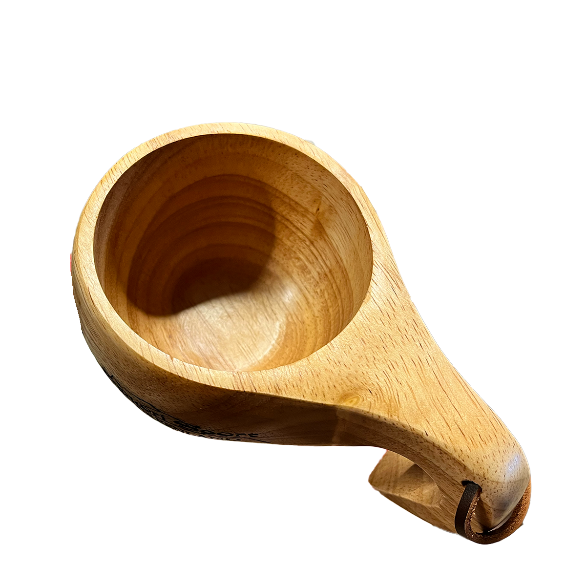 Wooden Cup w/Rope