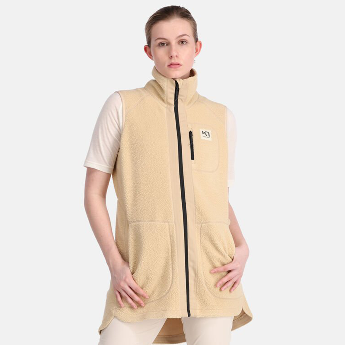 Sanne Pile Vest Long (W)