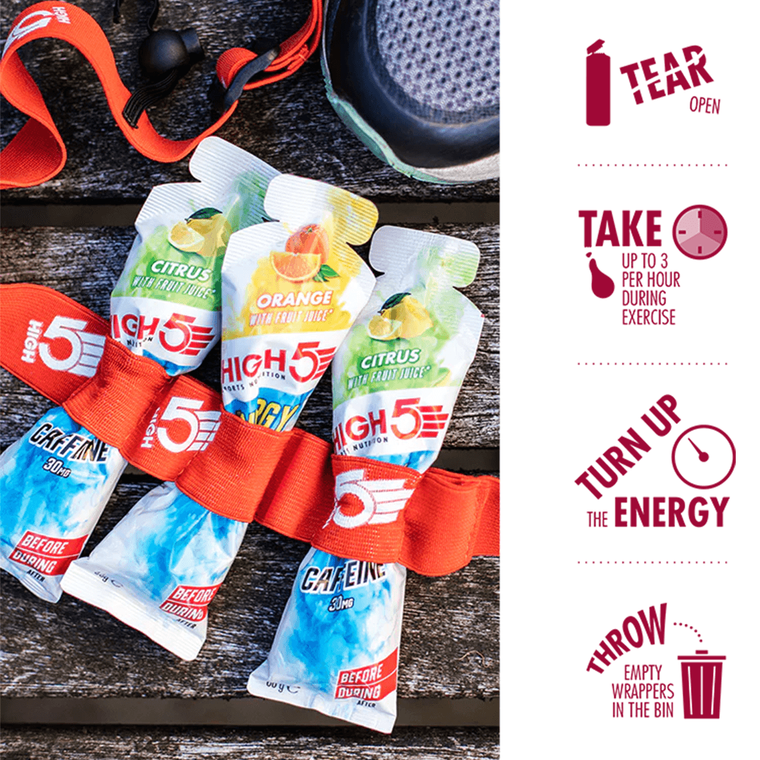 High5 Energy Gel Aqua Caf - pikkorisport